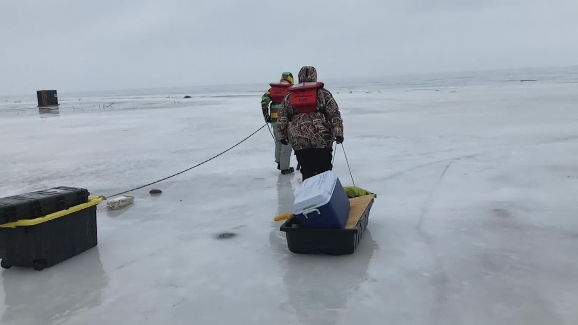 Scientists have fanned out across the Great Lakes' frozen surfaces to learn what happens underwater during winter.