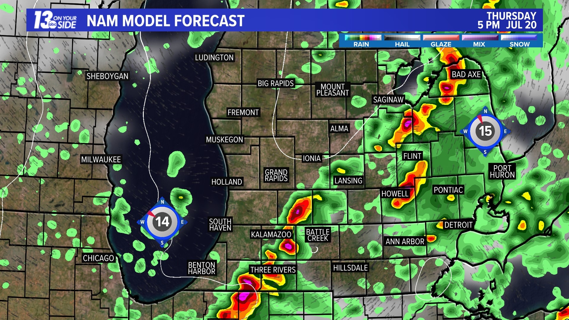 Storms Headed To West Michigan Today | Wzzm13.com