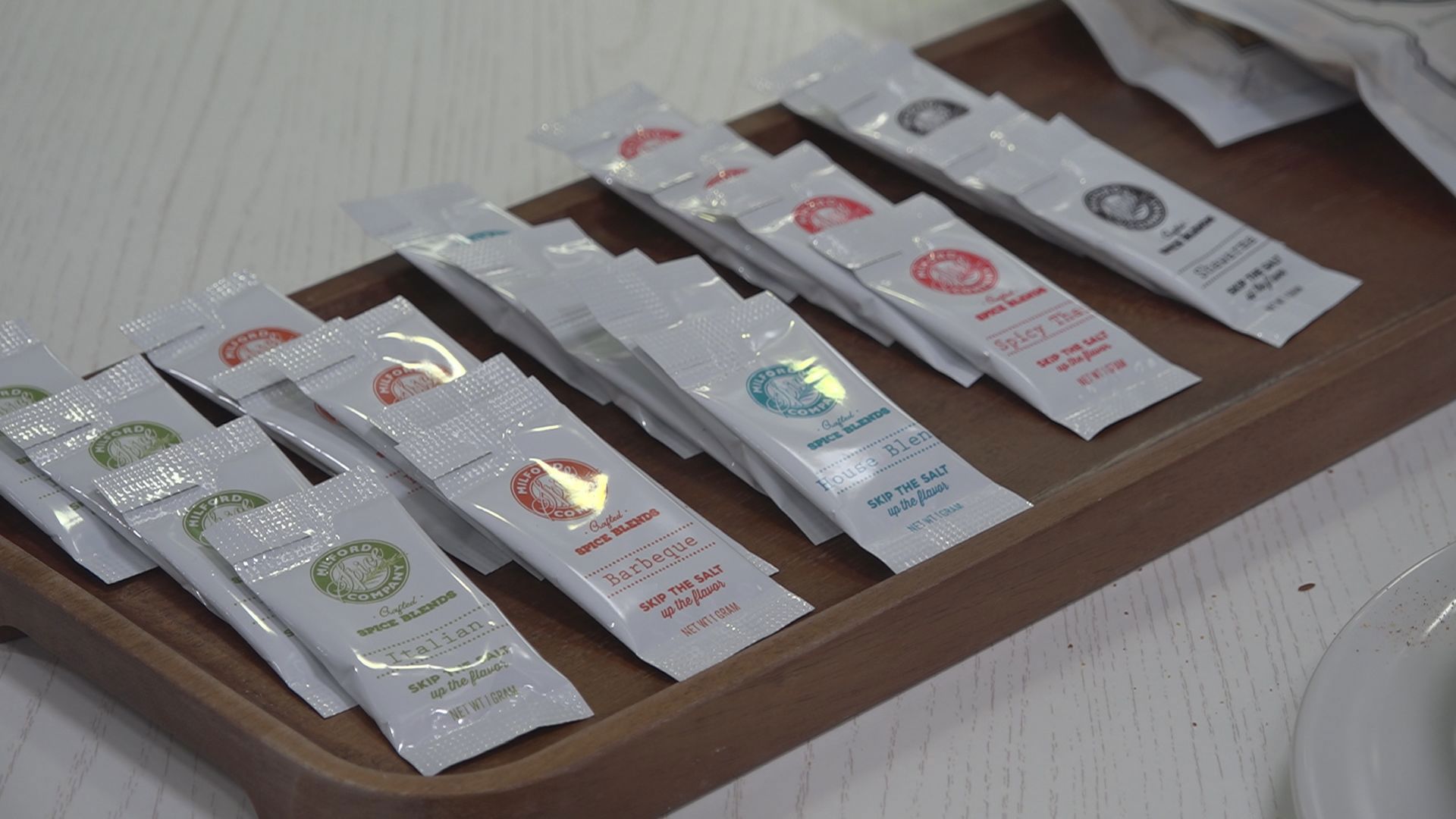 The hospital system has partnered with Milford Spice Co. to create five different sodium-free spice packets for patients to use on their food.