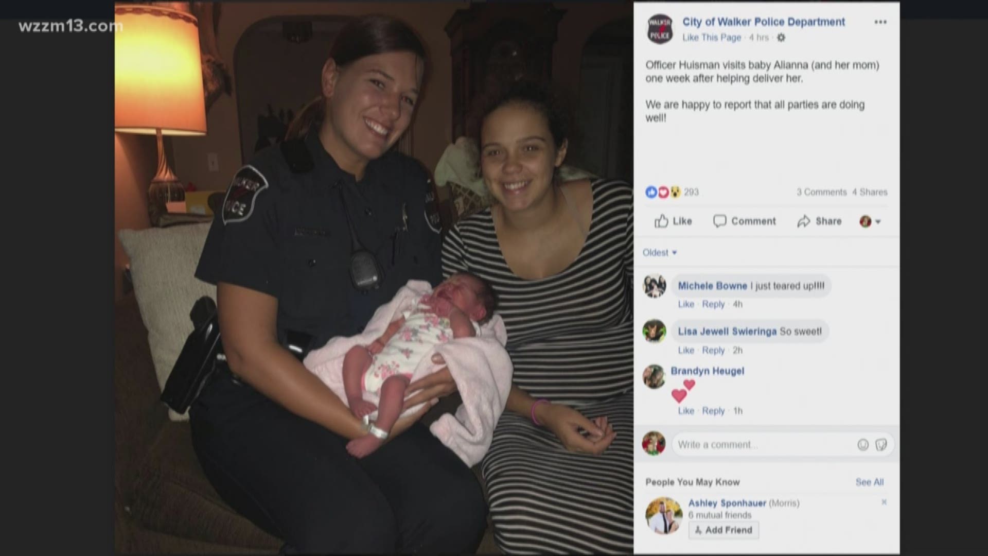 Walker Police officers help deliver baby