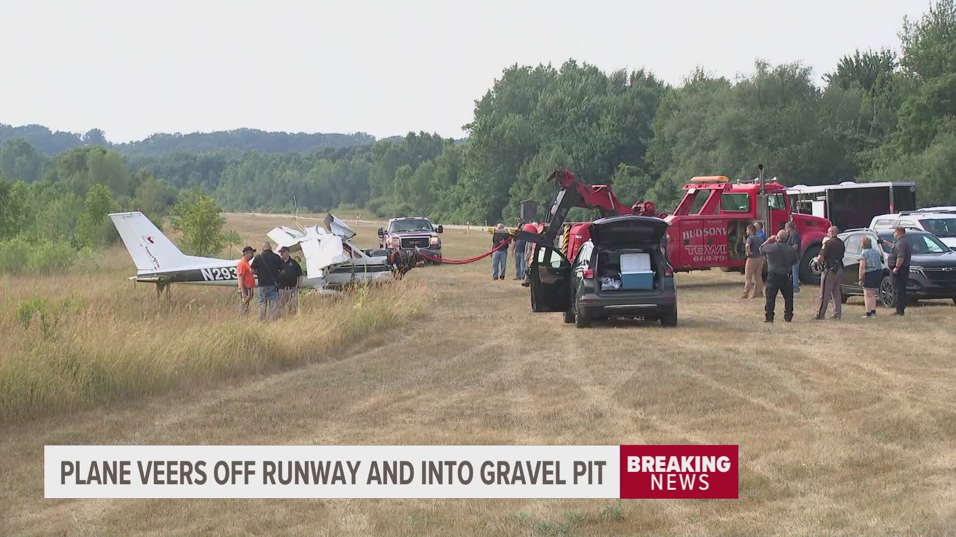 The Ottawa County Sheriff's Office said around 1:40 p.m., some 911 callers reported a plane crash at the Riverview Airport in Georgetown Township. 