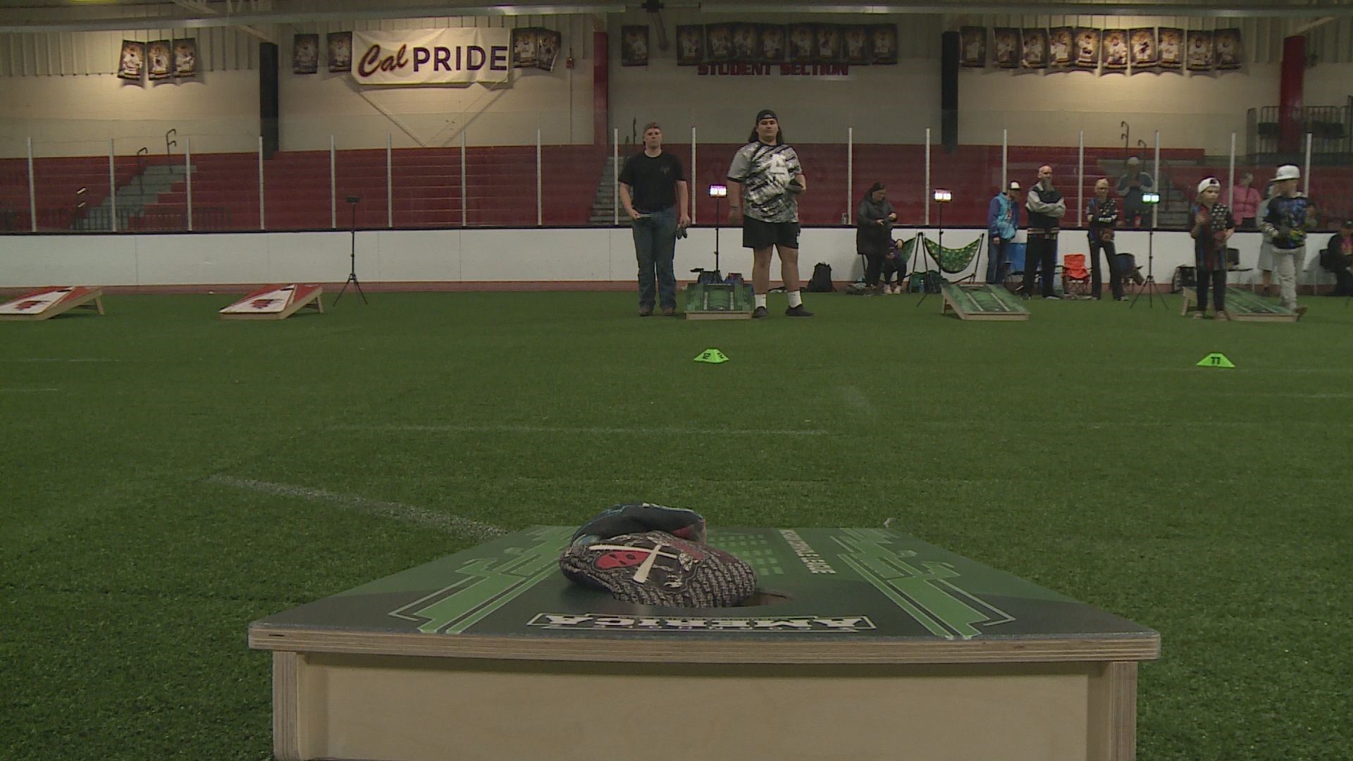 The first-ever All-Mitten Youth Cornhole tournament took place for kids 18 and under on Saturday at the Kentwood Ice Arena.