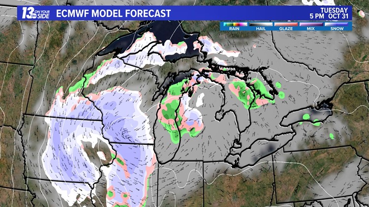 Snow, Rain And Cold In The Halloween Forecast | Wzzm13.com