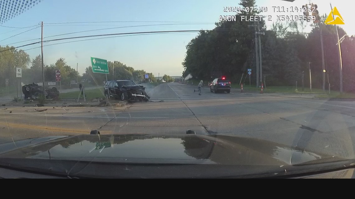 KCSO releases dash cam video of chase with stolen SUV, rollover ...