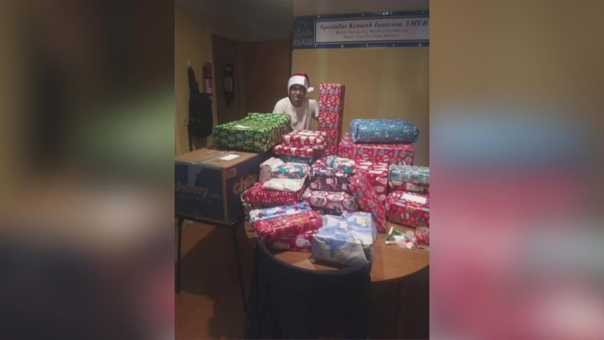 Kenneth Isaacson, a Kalamazoo man, wants to bring the spirit of Christmas to children living in homeless shelters.