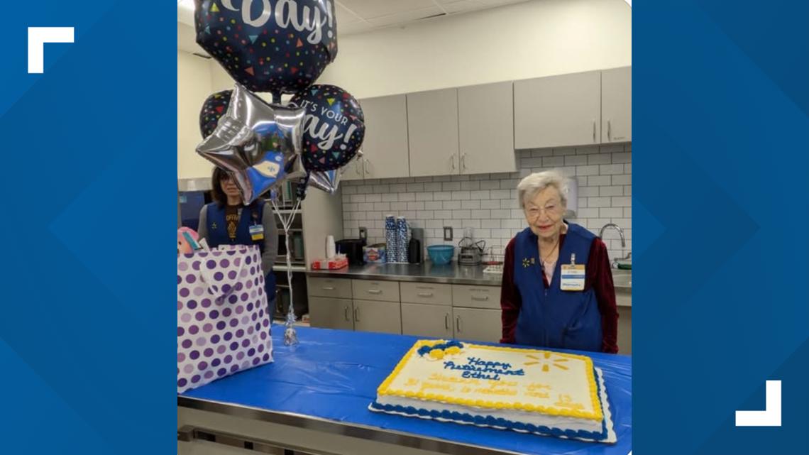 Muskegon Walmart employee celebrates retirement at age 95