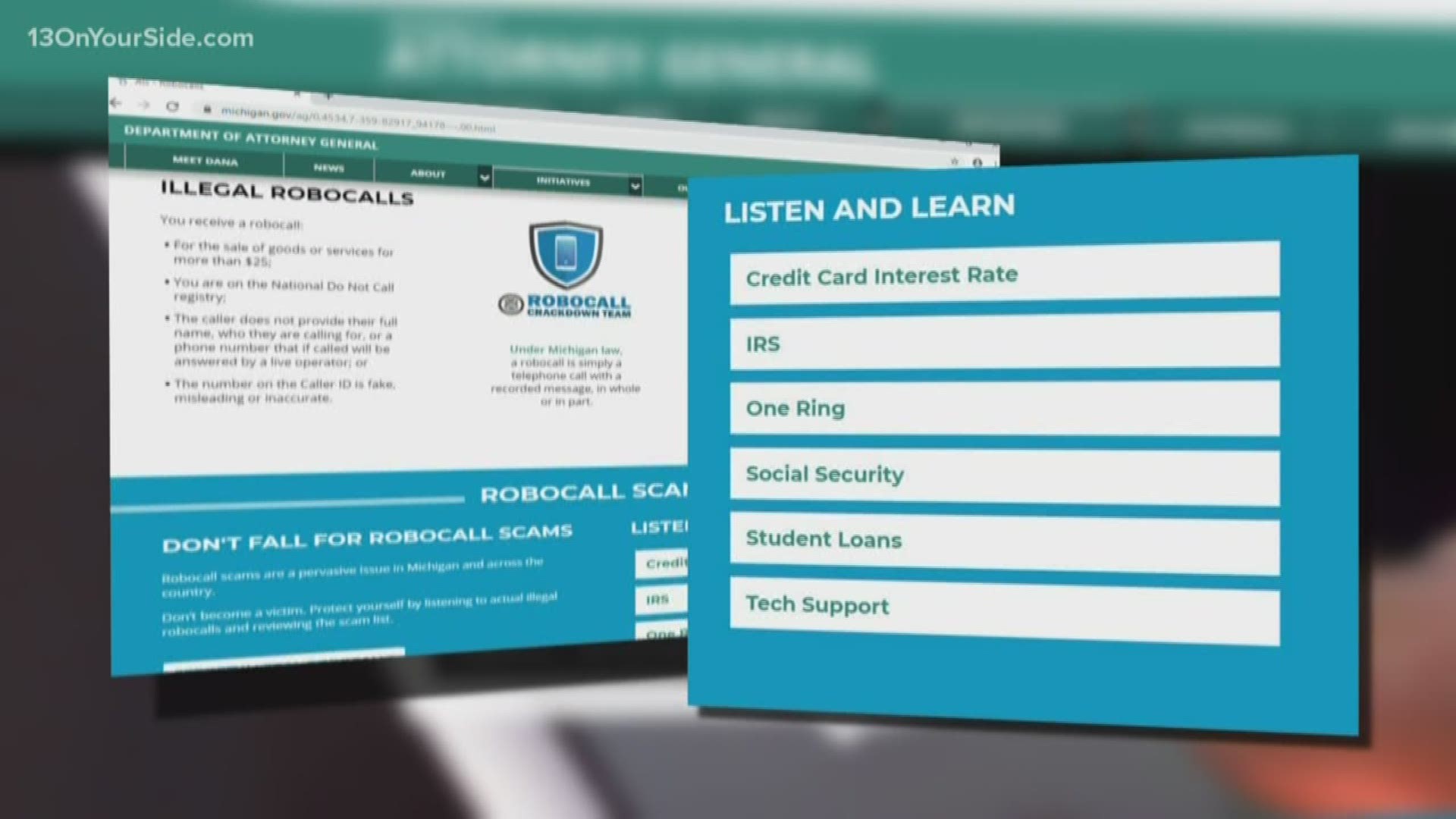 The state attorney general's office announced a plan to crack down on them. But "That" plan only works... with the help of those receiving these calls.