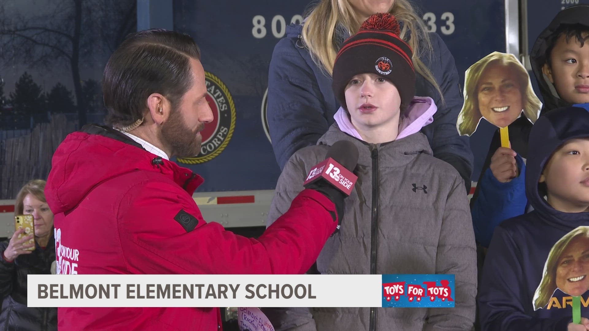 Students said they wanted to make sure all children could wake up excited on Christmas morning.