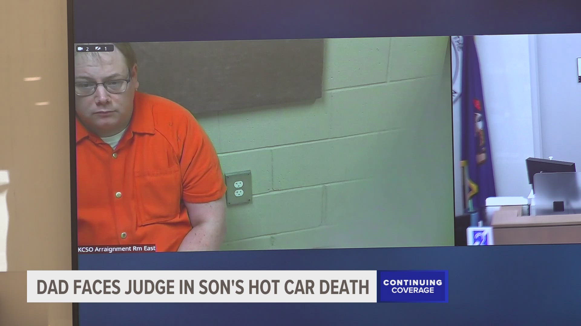 The father was charged in the hot car death of his son by the Kalamazoo County Prosecutor's Office.