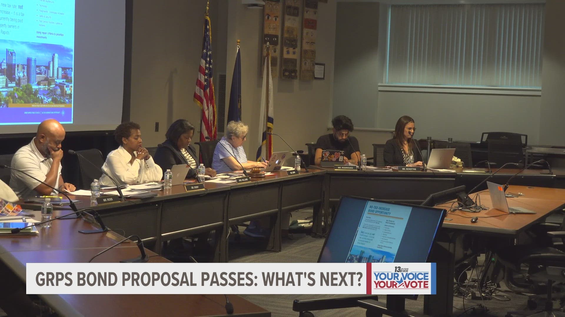 A day after voters approved a bond proposal Grand Rapids Public Schools is sharing what the district will do next.