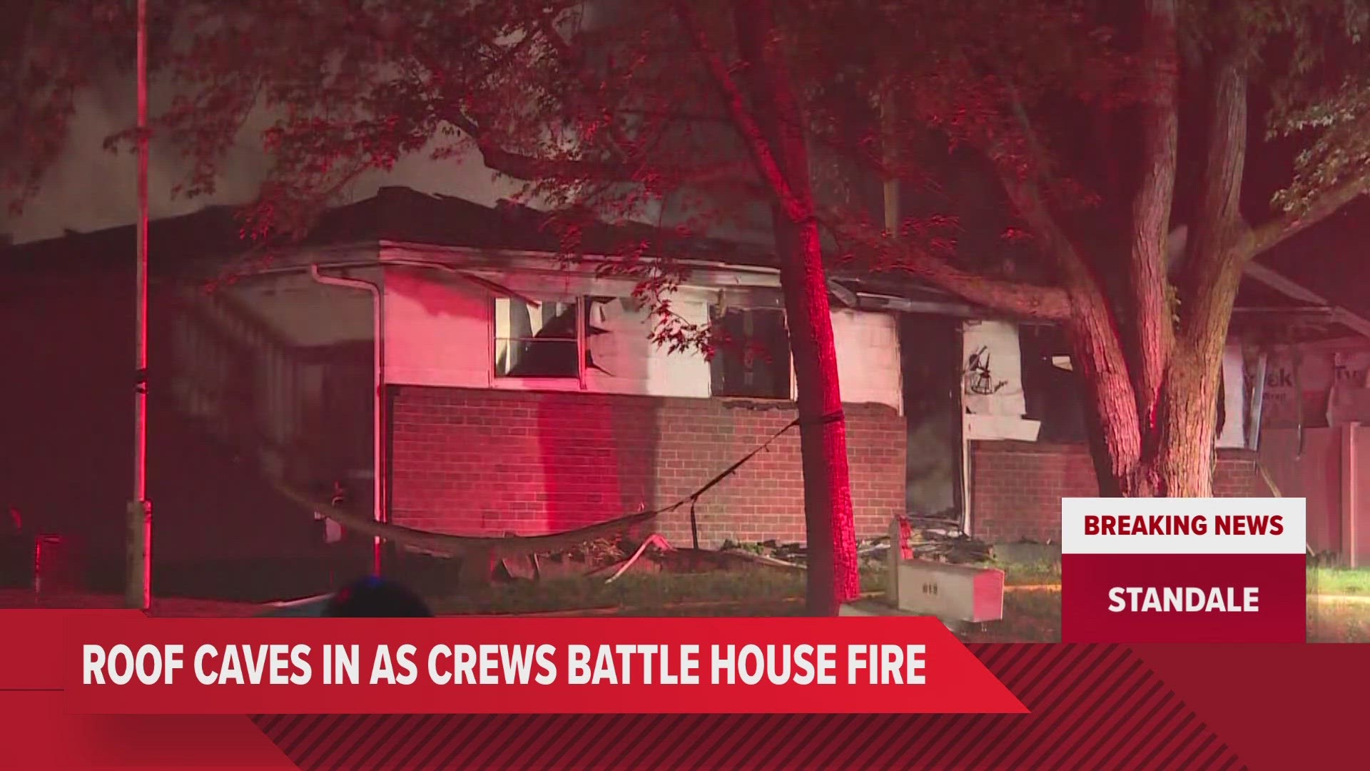 The fire started just before 3 a.m. at a home on Ferndale Avenue in Standale.