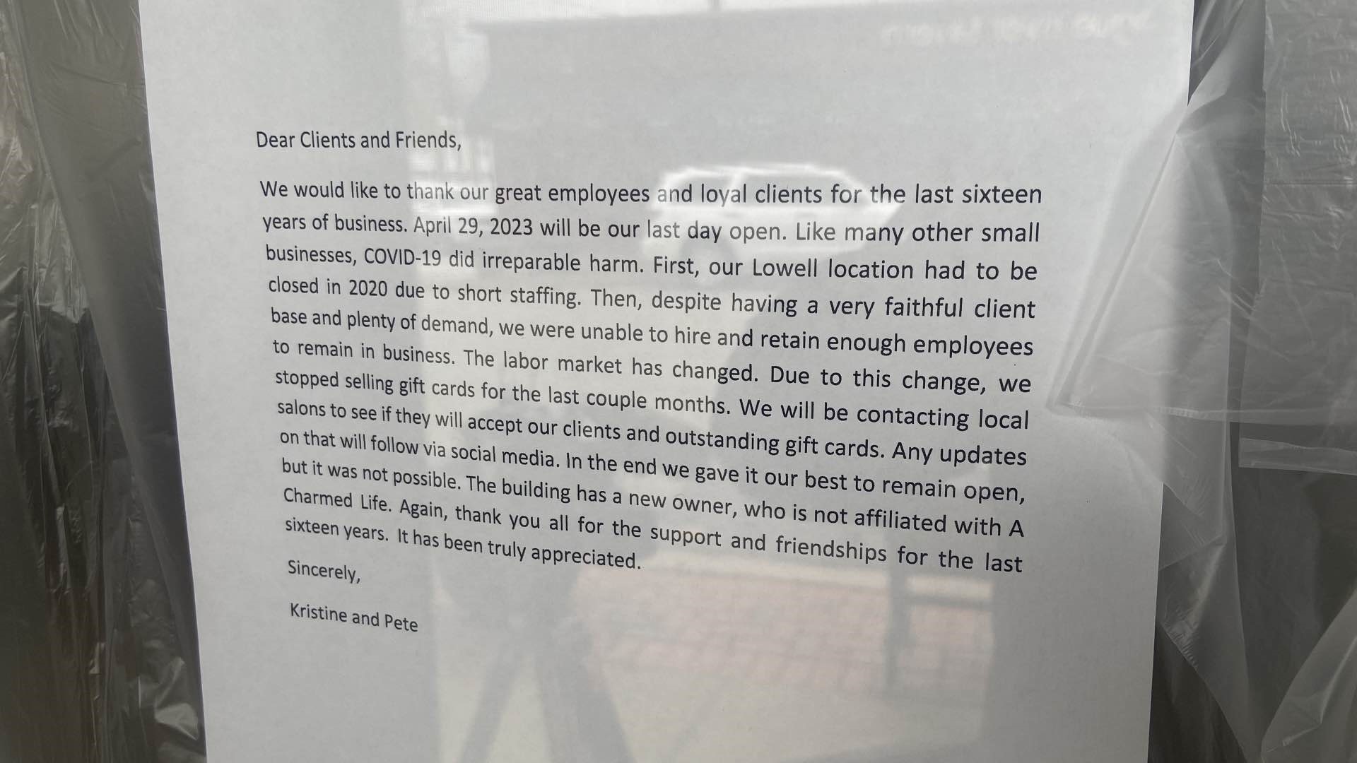 Rockford nail salon abruptly closes after 16 years