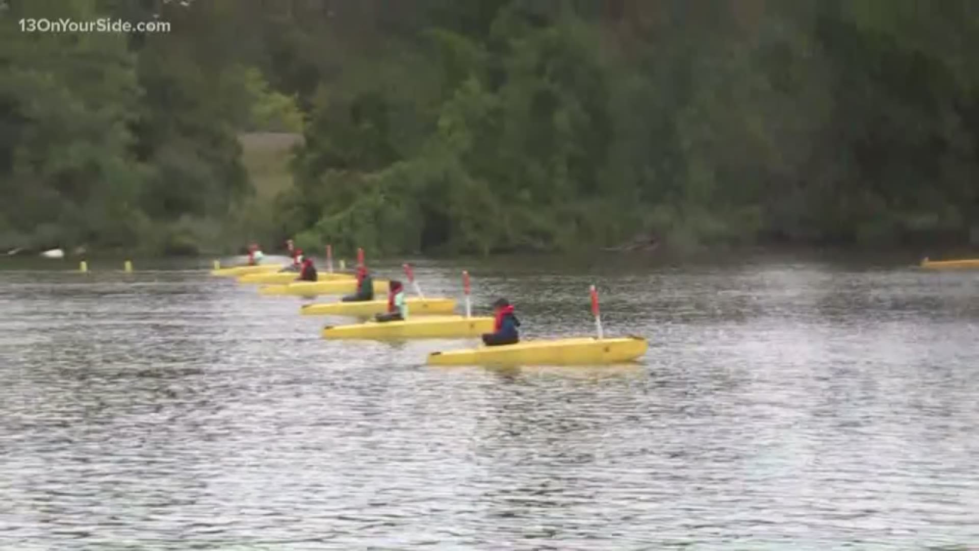 Happening right now, the 2019 US Rowing Masters National Championship!  It's taking place in Grand Rapids, starting Thursday, at Riverside Park. The competition will continue until Sunday. It includes teams from all over the country -- from California to Philadelphia.