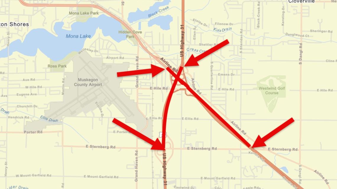 HEADS UP | EB, WB I-96 to close at US-31 overnight for bridge