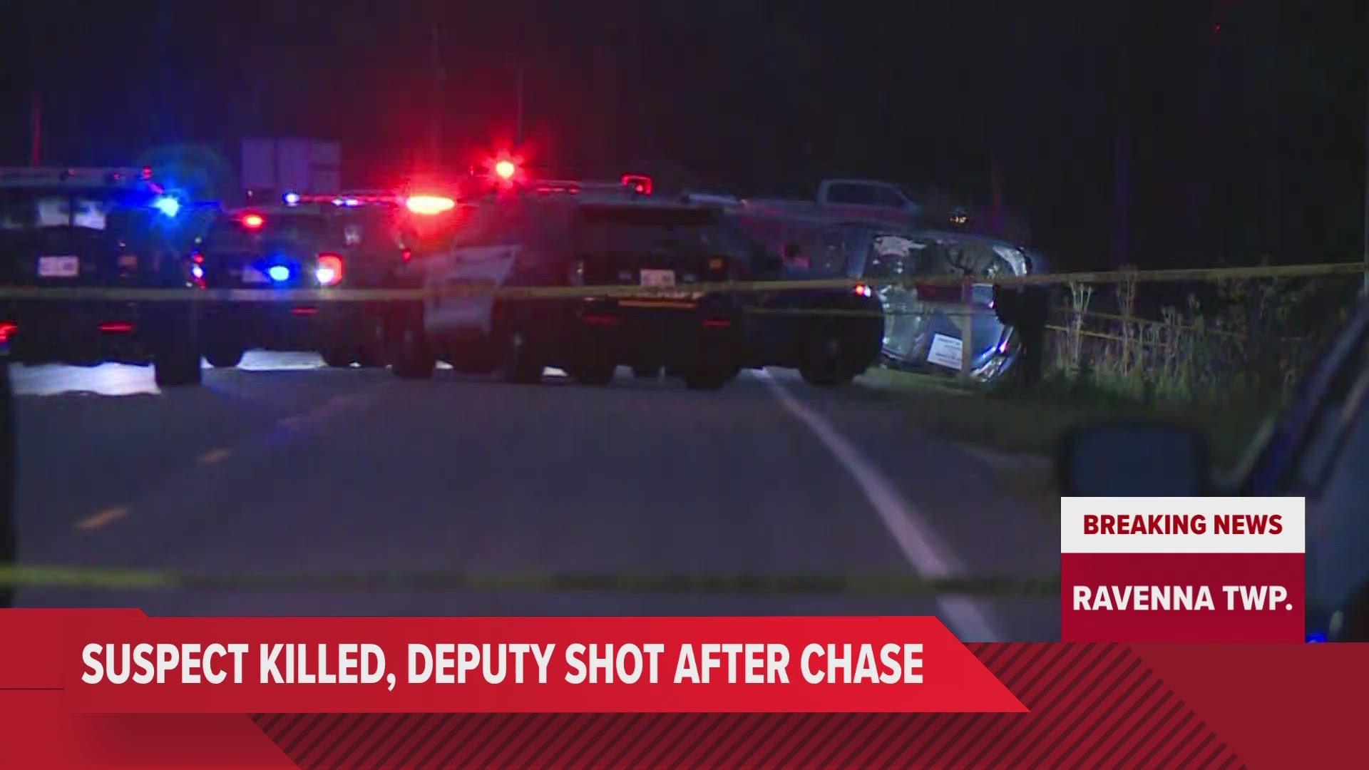 The sheriff says deputies attempted to take the suspect into custody at gunpoint when the suspect shot at deputies, who returned fire. The suspect was killed.