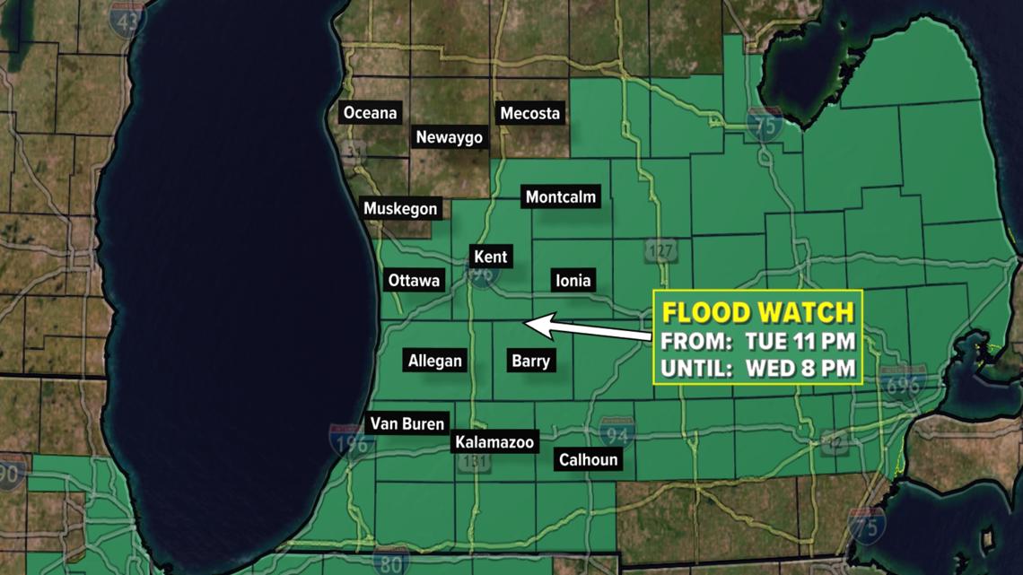 Heavy rainfall late Tuesday into Wednesday | wzzm13.com