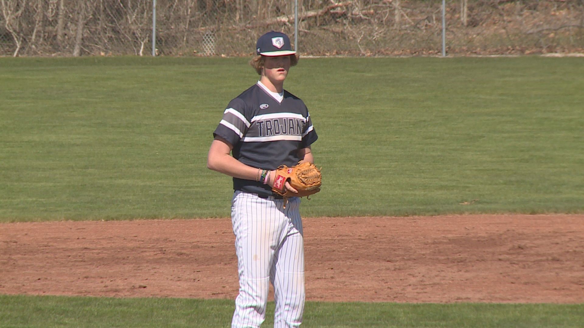 It's easy to see Fruitport High School sophomore Ryan Bosch on the diamond.
