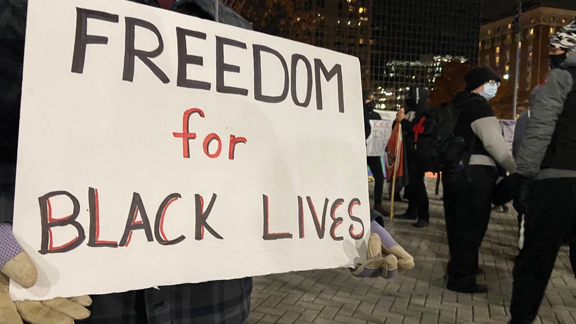 Protesters gather in Downtown Grand Rapids following Rittenhouse verdict - Vimarsana News