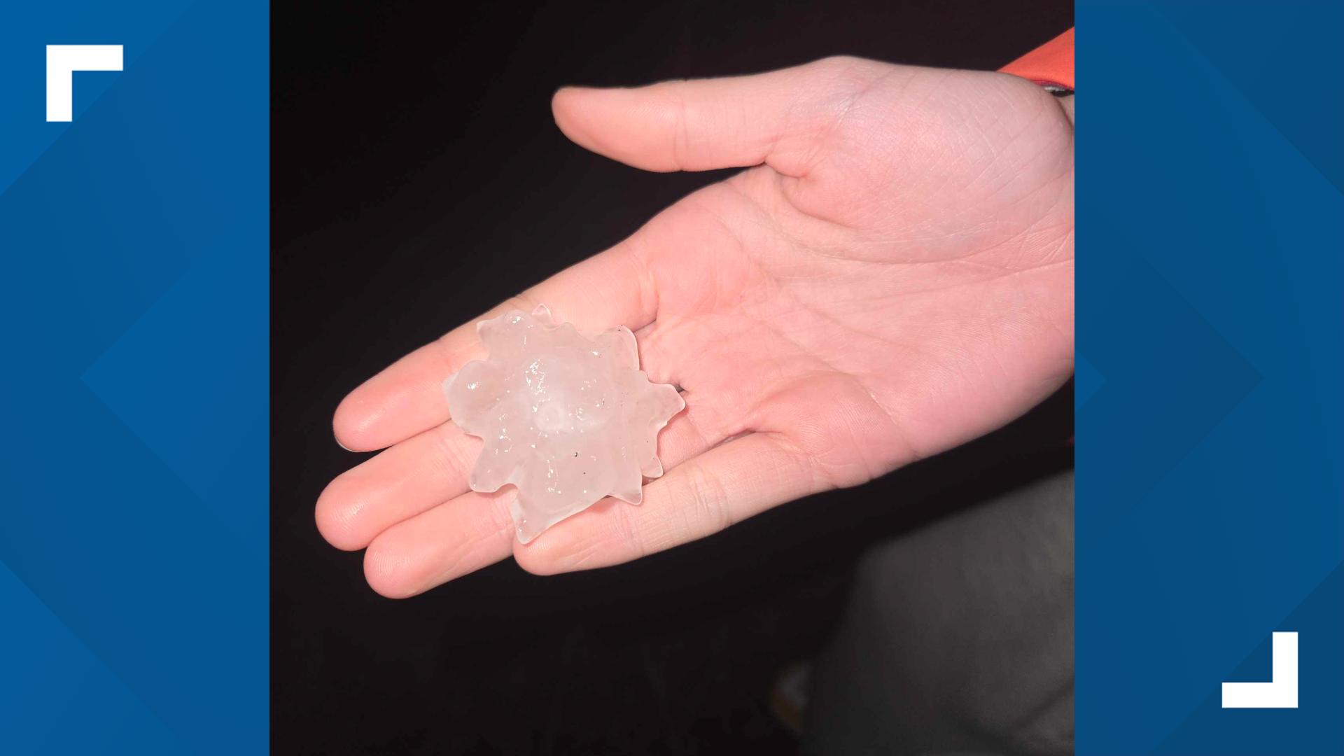 Tuesday's storms bring large hail to West Michigan | wzzm13.com