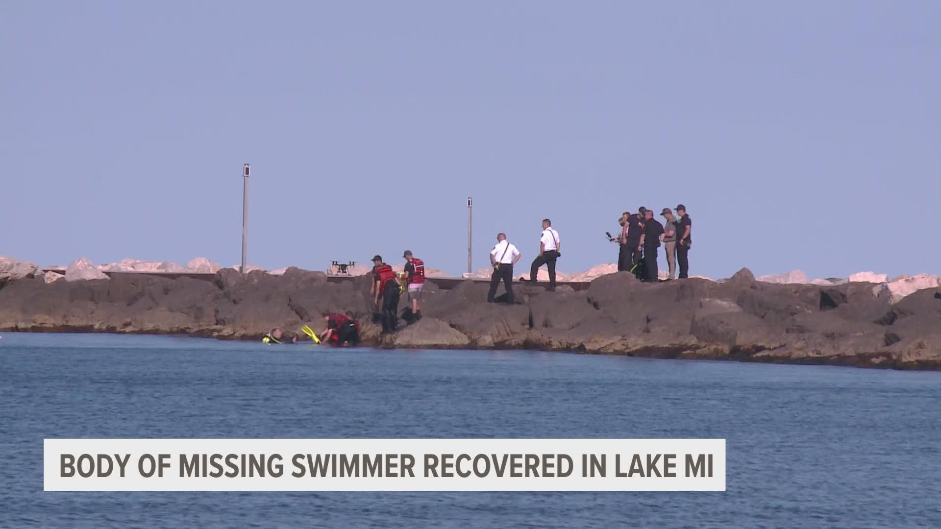 Police say 19-year-old Michael Hooffstetter, of Ohio, was swimming with friends when waves and currents overwhelmed him.