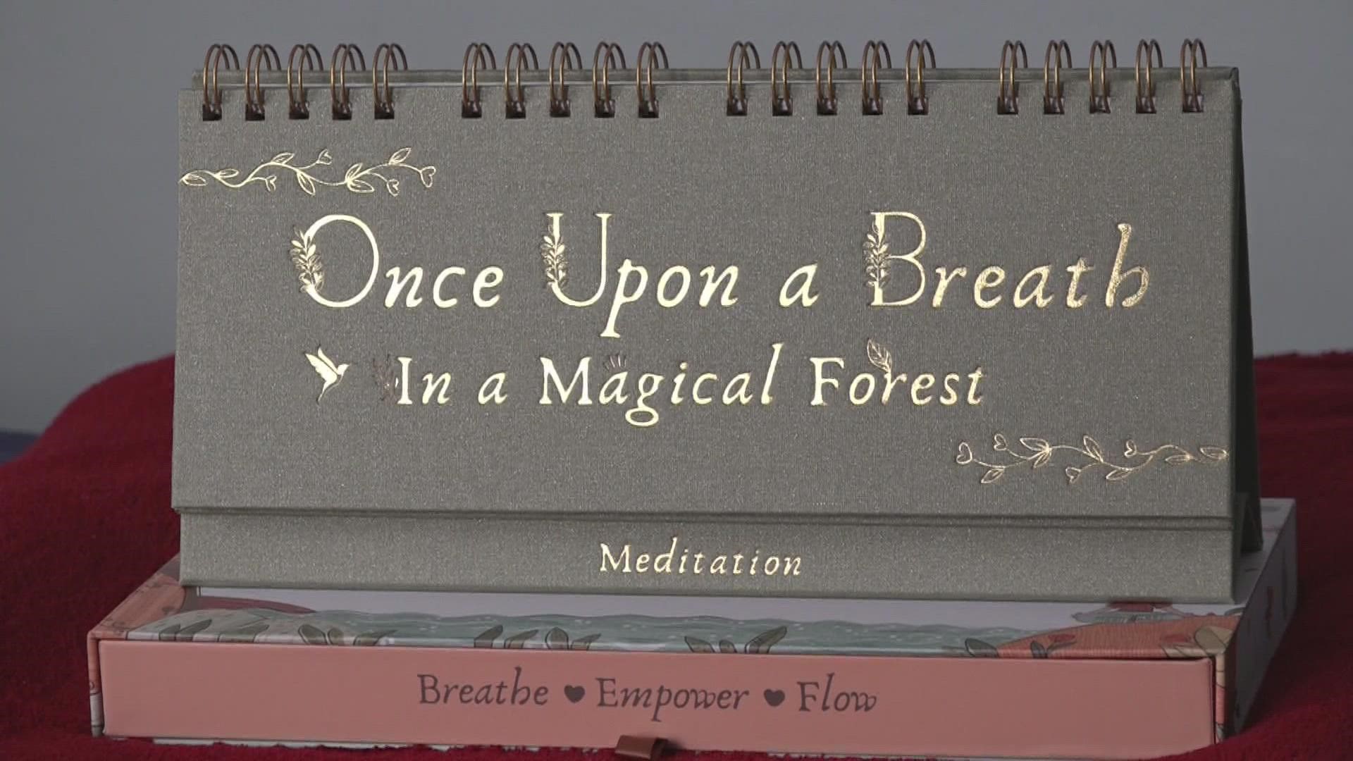 A woman from Kentwood helped write a flipbook meant to teach children mindfulness and meditation practices.