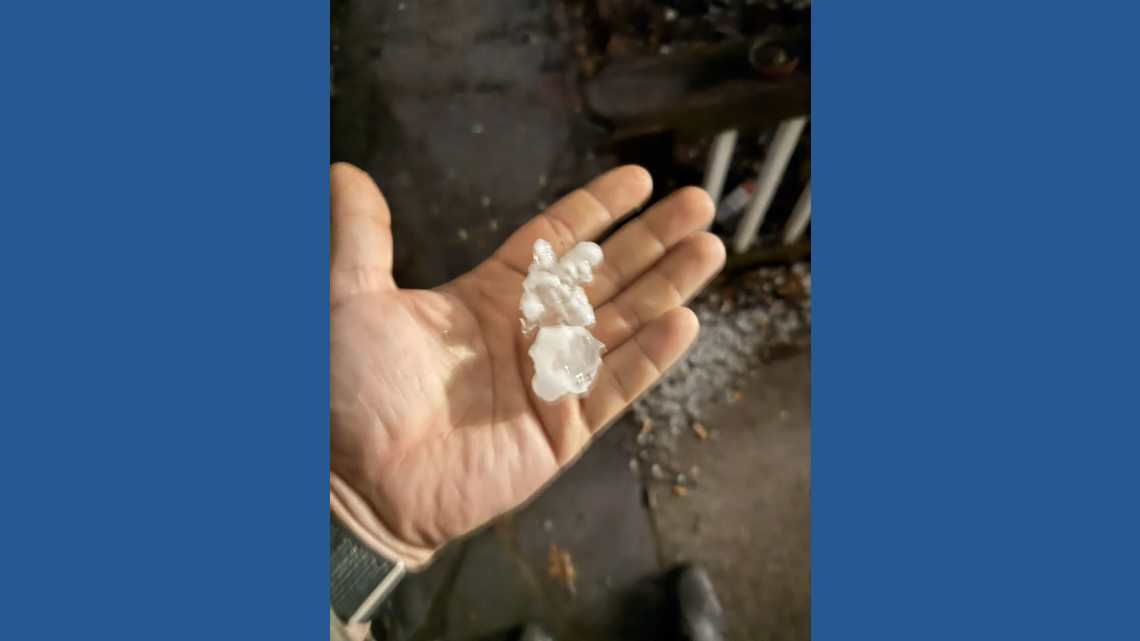 Tuesday's storms bring large hail to West Michigan | wzzm13.com