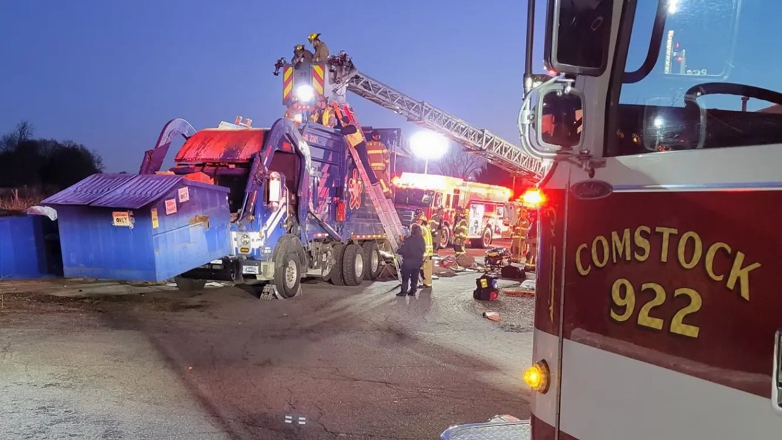 Comstock crews pull out person trapped in loaded garbage truck - Vimarsana News