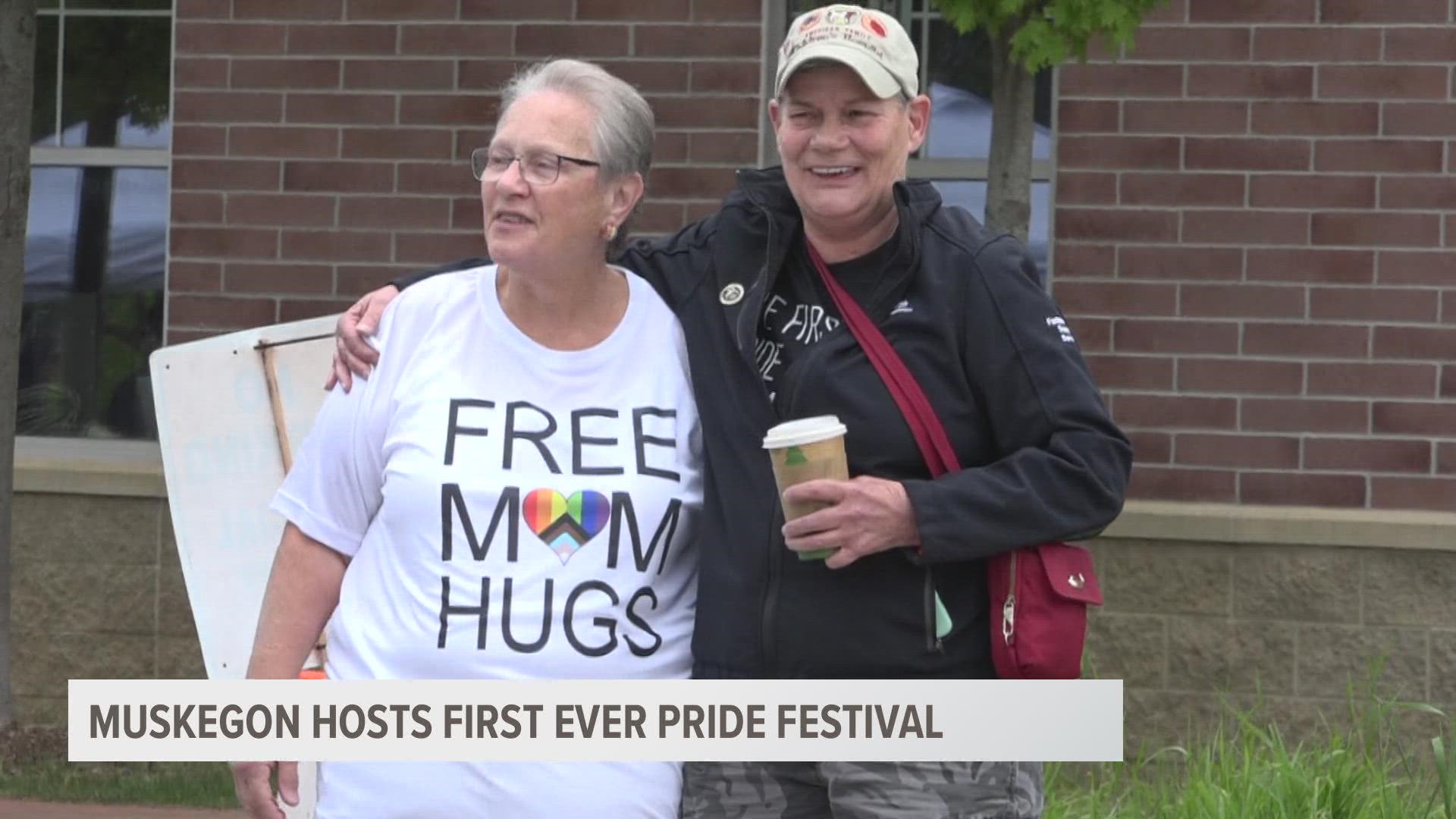 Hundreds filled the streets of downtown Muskegon, celebrating the lakeshore's LGBTQ+ community.