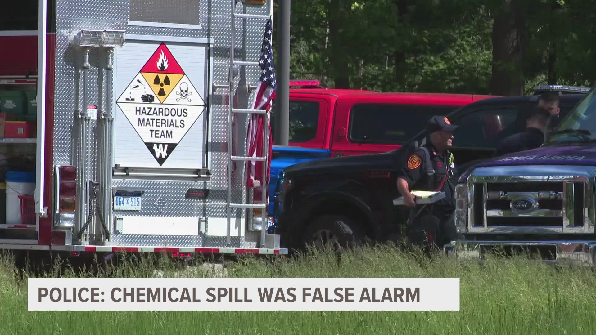 Firefighters and the Muskegon County Hazardous Materials Response Team are at American Chemical Solutions after reports of a foam seen flowing into Black Creek.