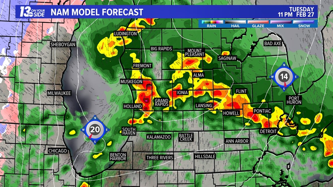 Tracking a rare February severe storm in West Michigan | wzzm13.com