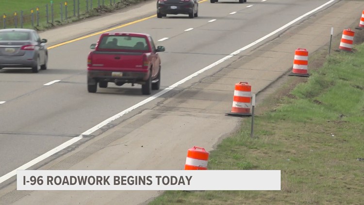 Extensive construction on I-96 begins Monday
