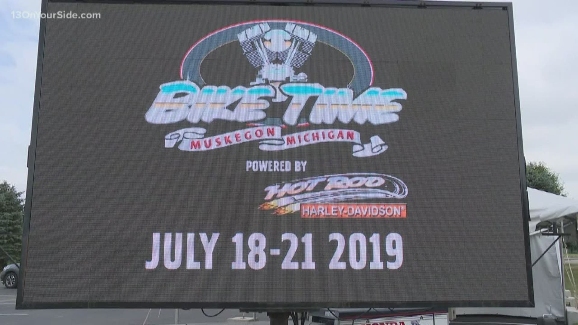 The two events will attract an estimated 120,000 visitors to Muskegon and 40,000 motorcycles.