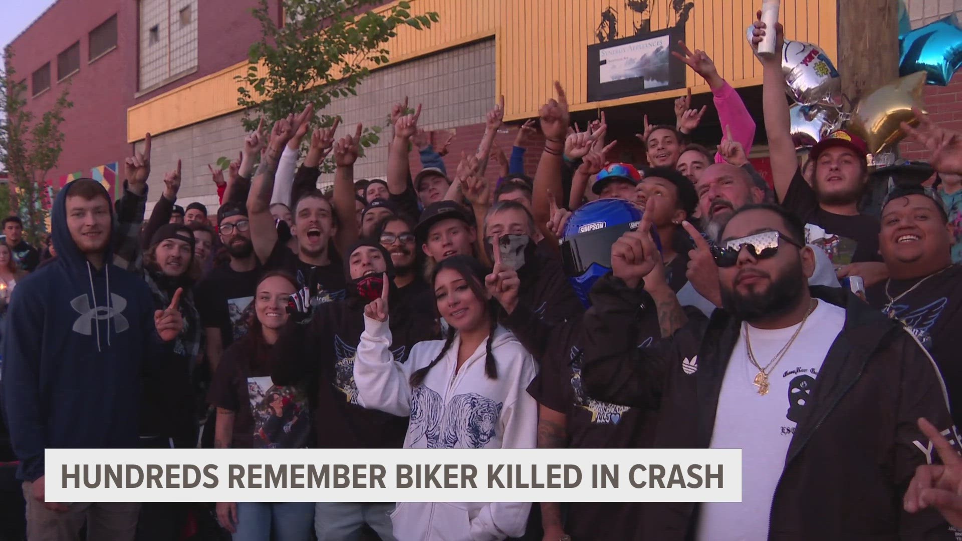 21-year-old Jared Gossage of Wyoming was killed in the crash. Tonight a vigil was held at the crash site where hundreds of motorcyclists came out to honor Jared.