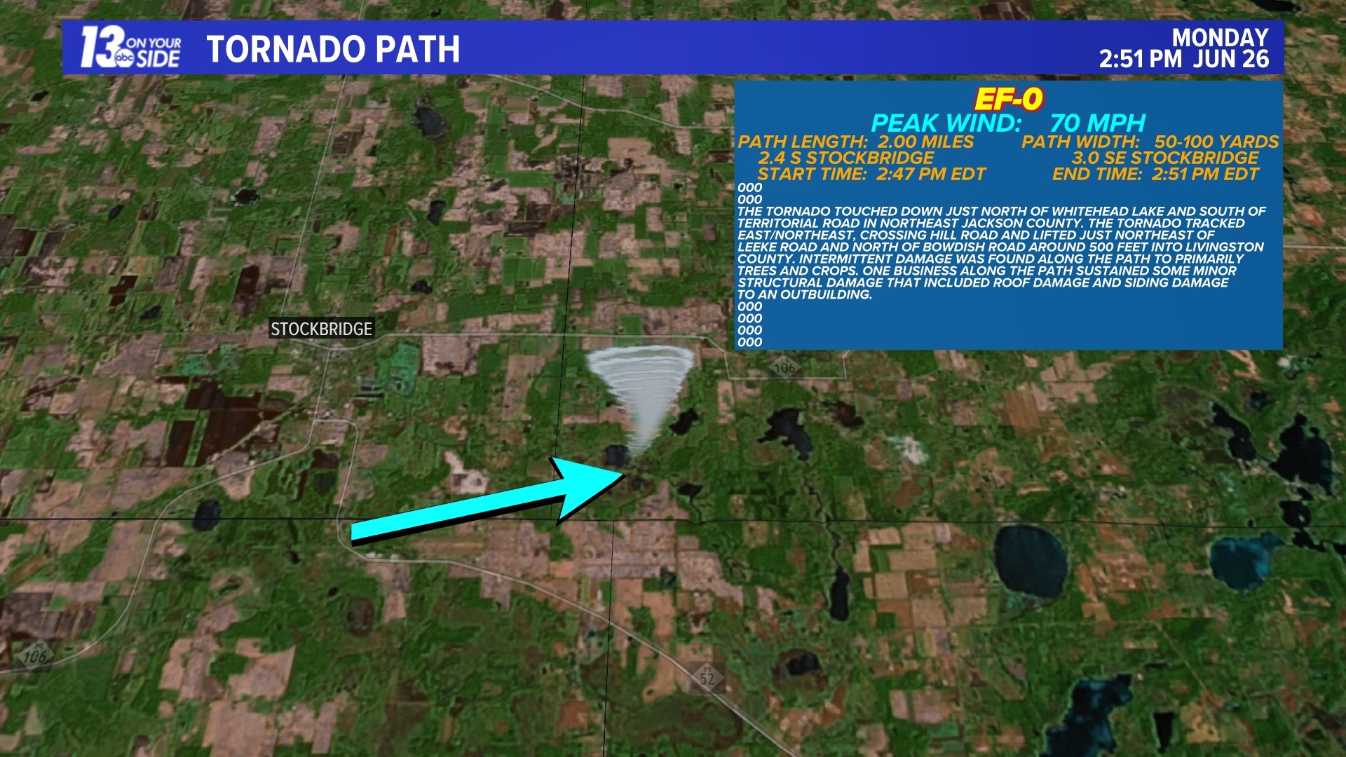 Two EF 0 Tornadoes Confirmed In Jackson County Wzzm13 two-ef-0-tornadoes-confirmed-in-jackson-county-wzzm13