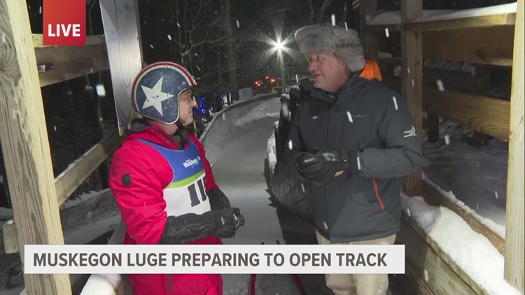 Muskegon Luge preparing to open track amid winter weather