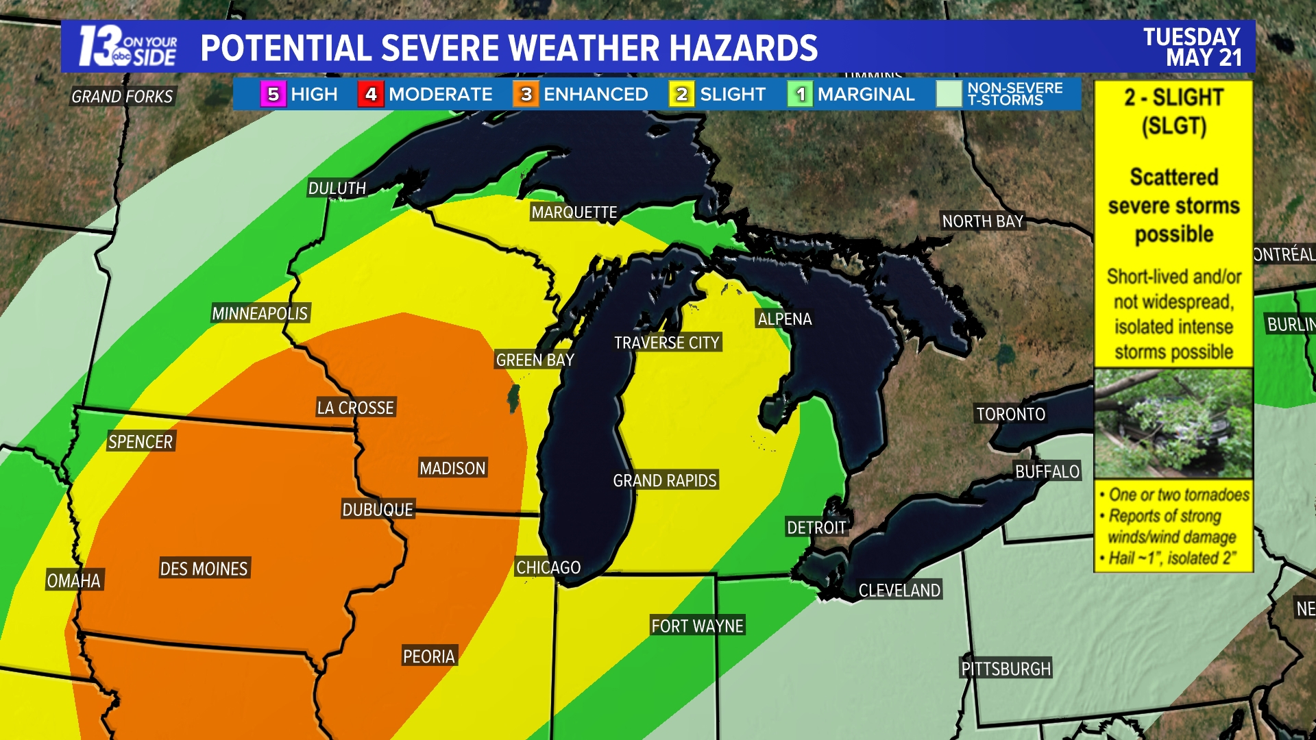 Severe weather begins in West Michigan | wzzm13.com