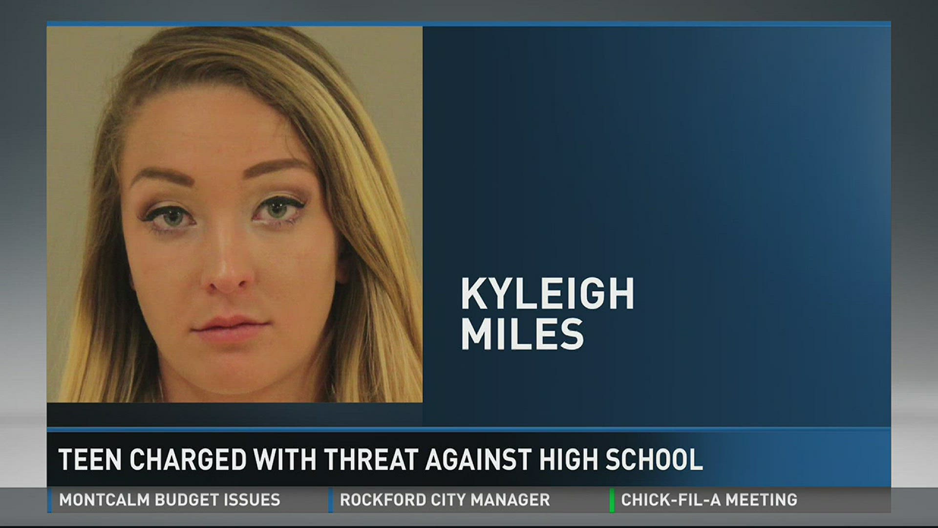 Kyleigh Miles is accused of using social media to post a threat against Grandville High School on April 28.