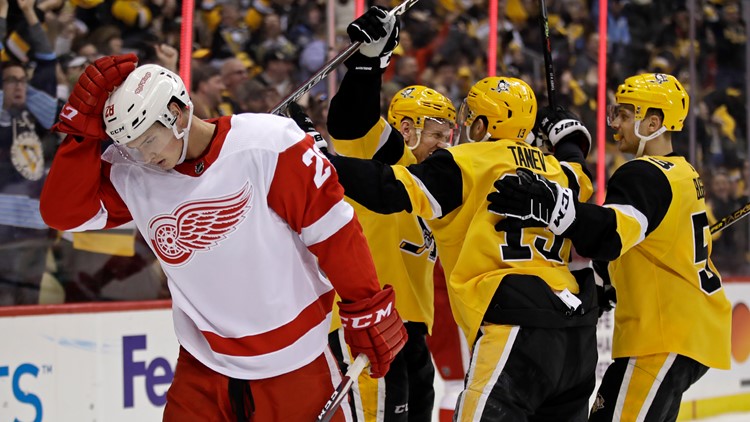 Pittsburgh Penguins beat the Red Wings 5-1