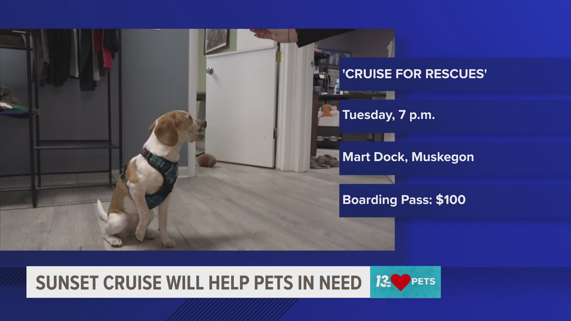 The Big Lake Humane Society will be holding a sunset cruise fundraiser to help build on what they call "a fulfilling but financially difficult" year.