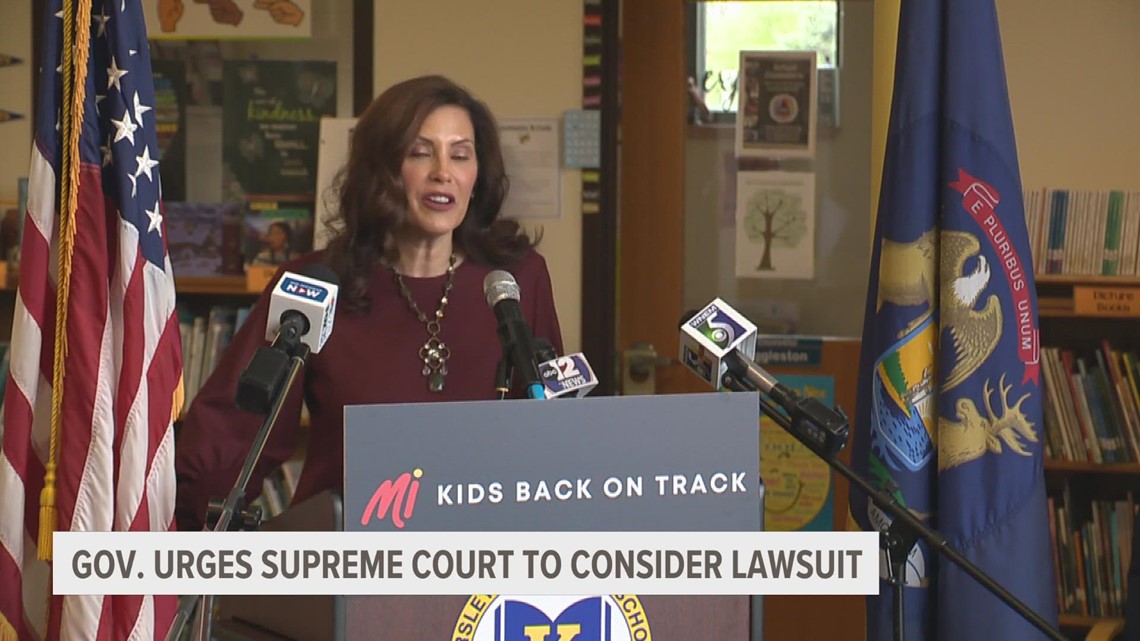 Gov. Whitmer urges Michigan Supreme Court to hear her lawsuit for abortion rights