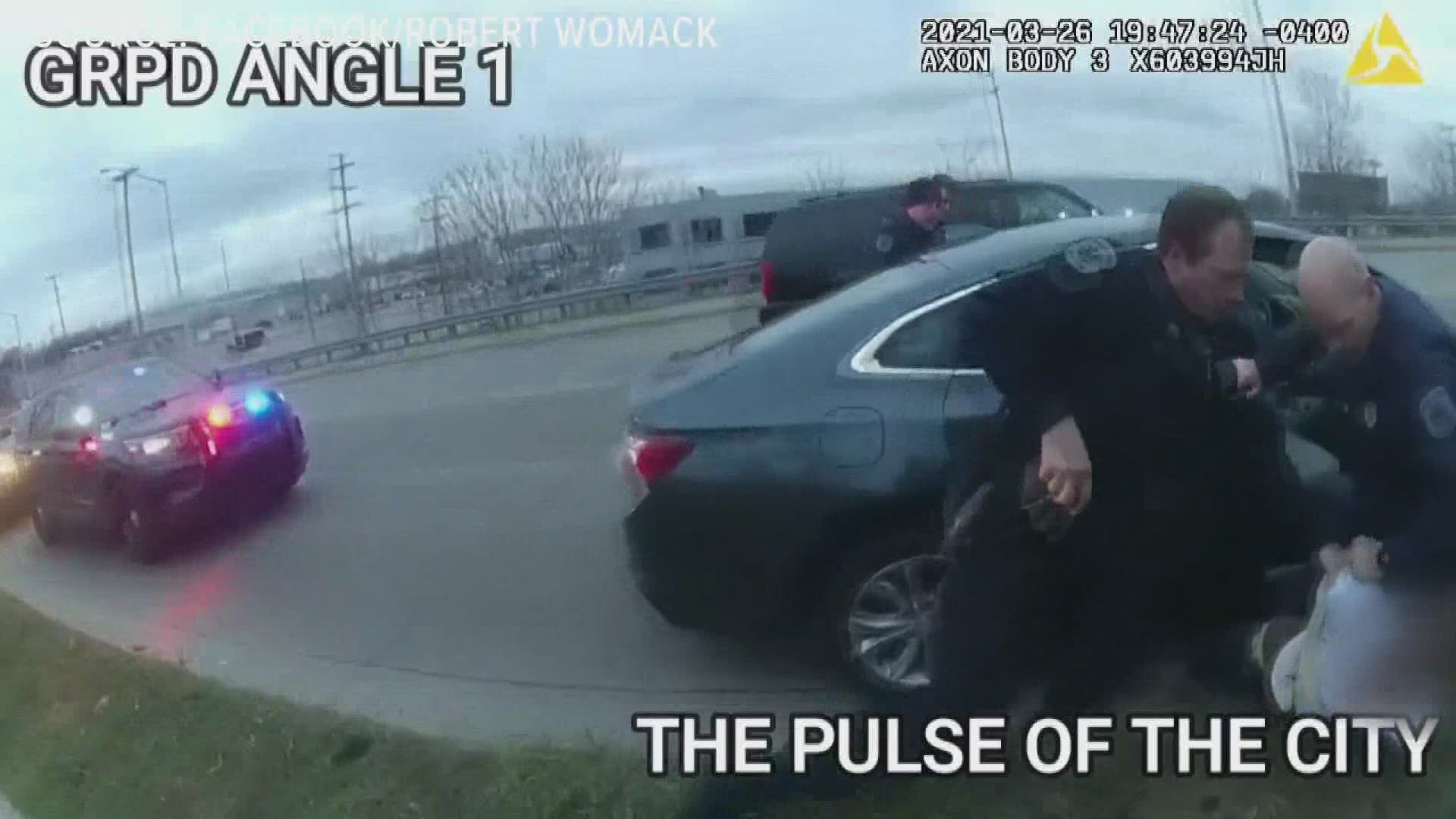 The order comes after a video was posted of a March 26 altercation between GRPD officers and three men during a traffic stop.
