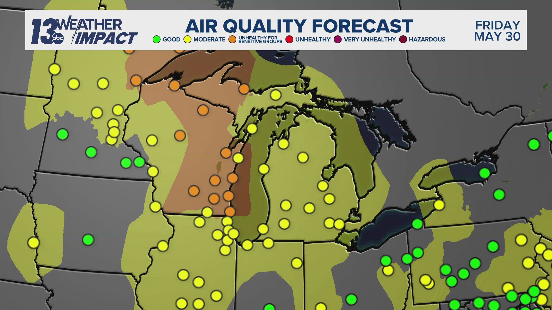 Canadian wildfire smoke may impact Midwest air quality headed into the ...