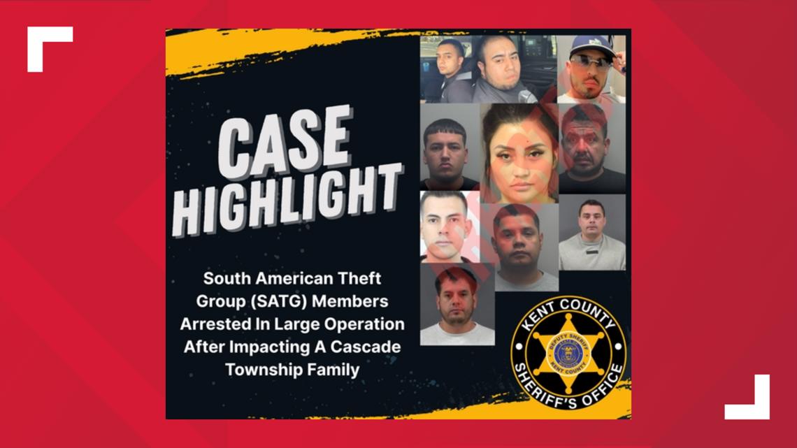 10 people arrested after South American Theft Group linked to Cascade Township burglary, $1.6M in losses nationwide