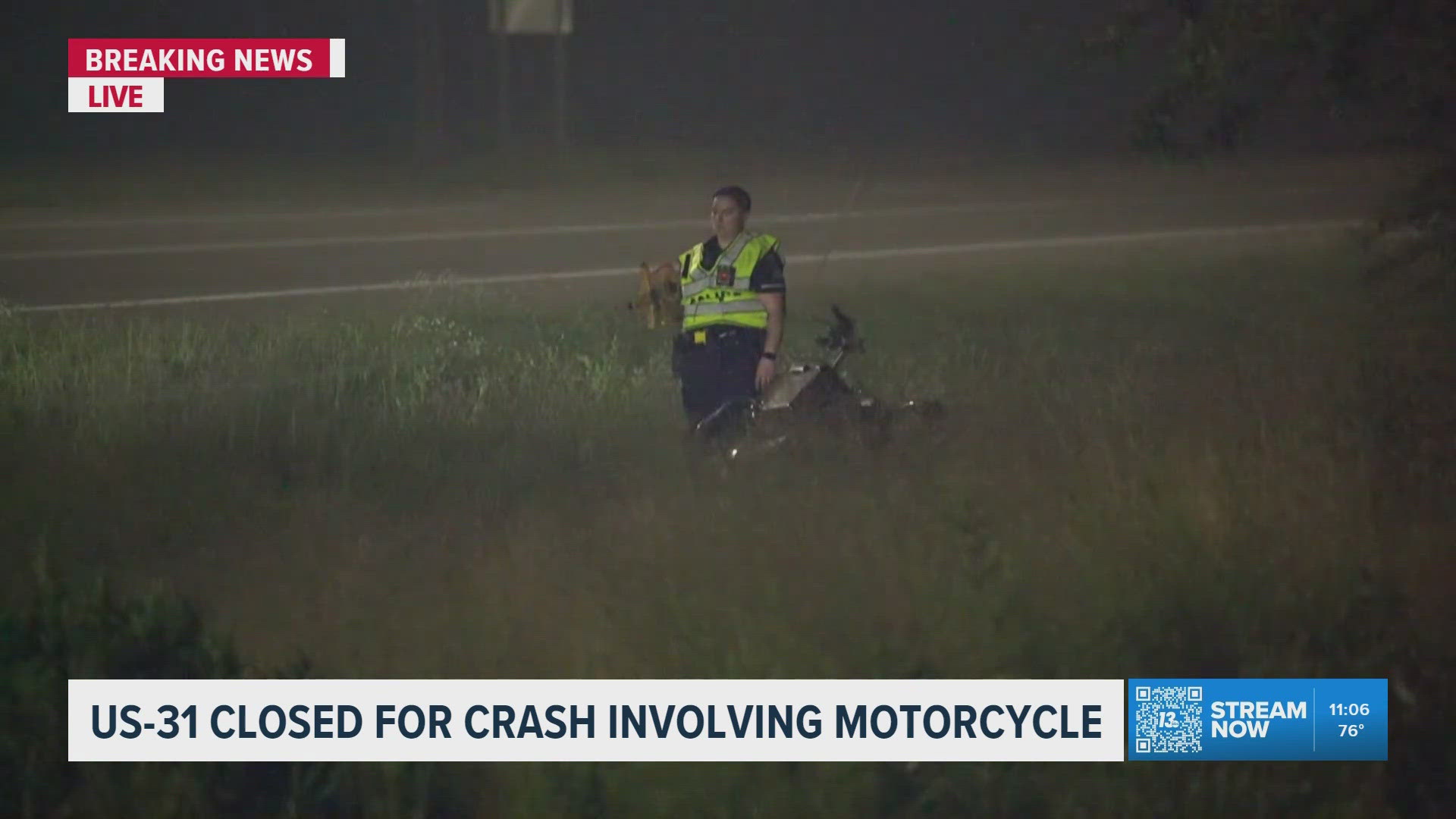 US-31 Business closed for crash involving motorcycle in Muskegon