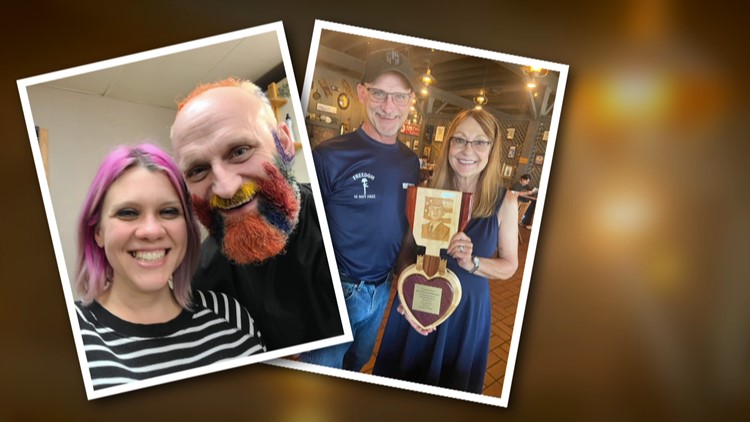 Montcalm County man dyes hair and beard after raising money to honor heroes