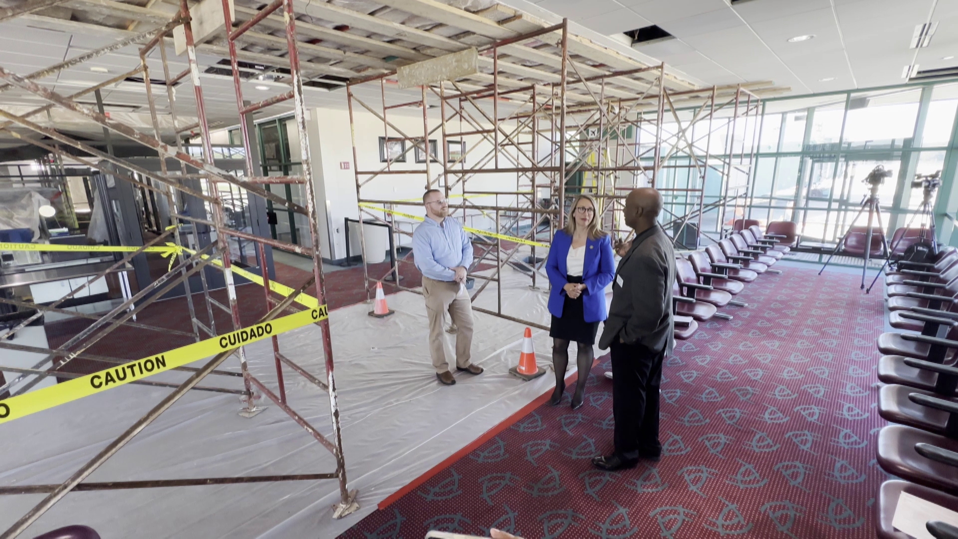 Some of the work includes a $2.9 million project to modernize the terminal. Before the renovations, the terminal had original glass and carpet from 1994.