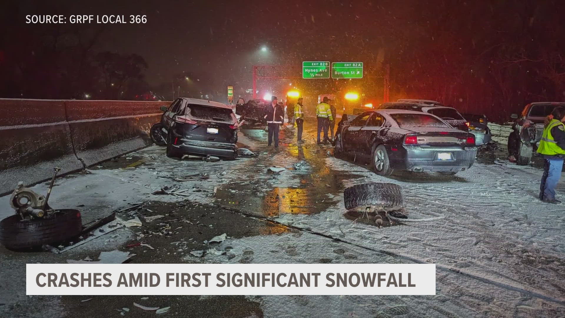 Crashes in West Michigan amid first significant snowfall | wzzm13.com