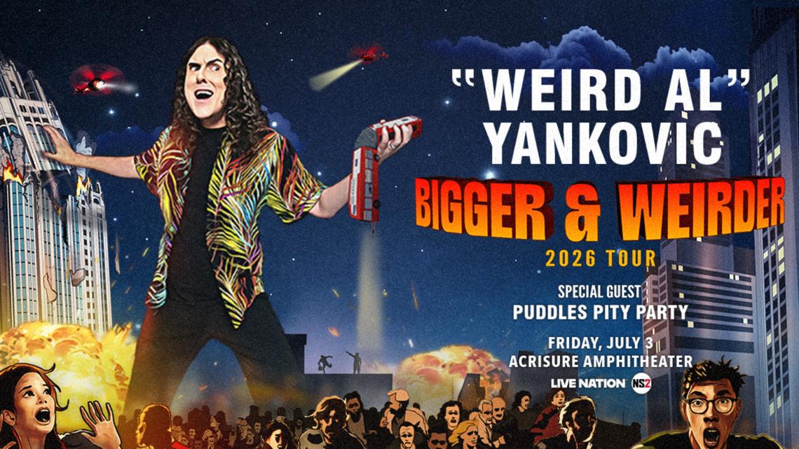 Weird Al' Yankovic bringing 2026 tour to Grand Rapids' Acrisure