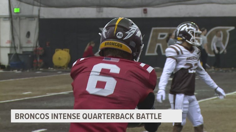 Broncos' intense quarterback battle
