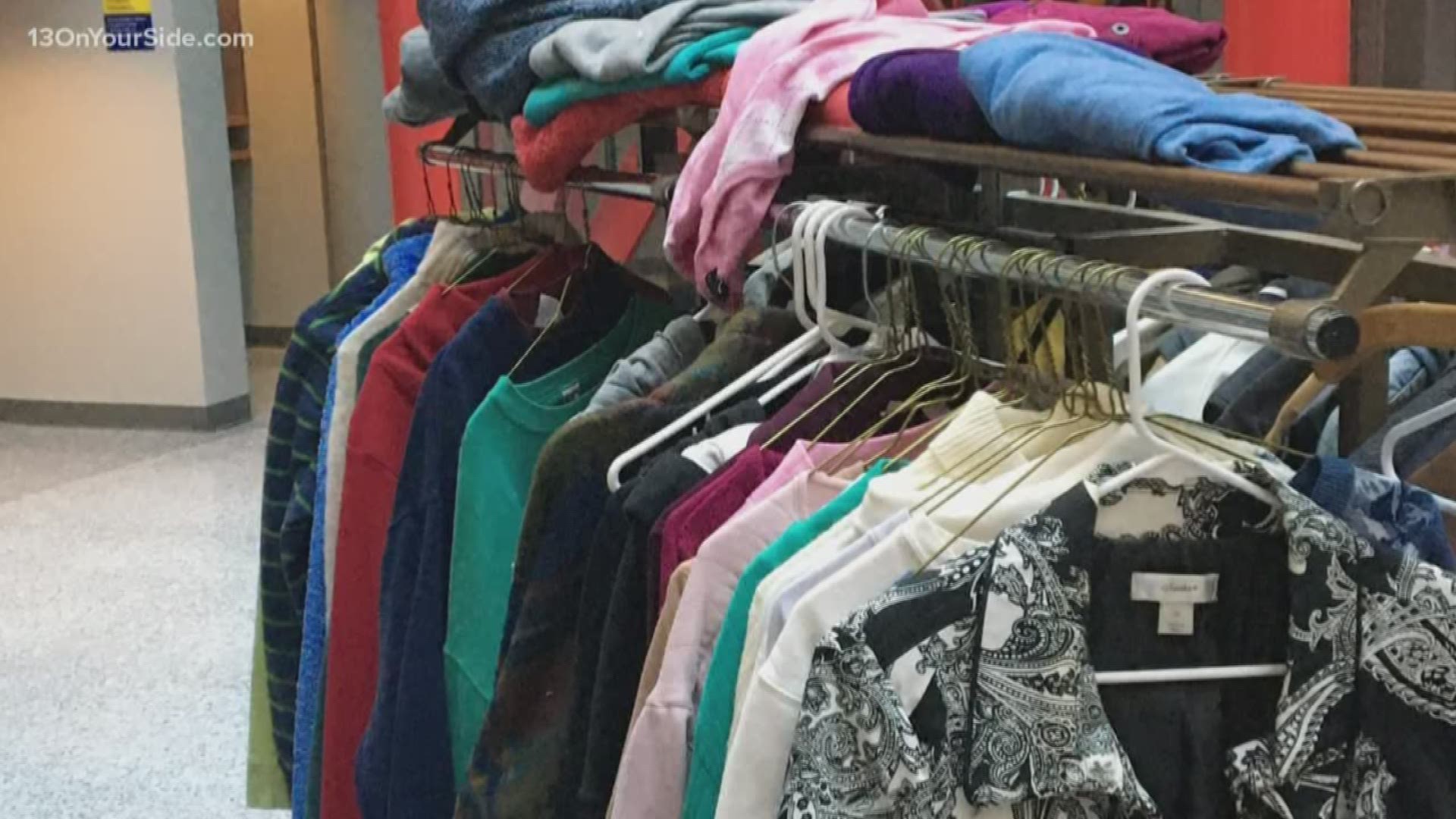 People were asked to drop off gently-used winter clothes.